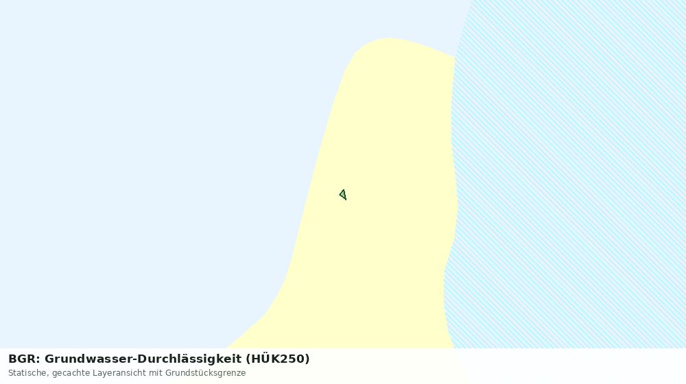 Statische Kartenansicht: BGR: Grundwasser-Durchlässigkeit (HÜK250)