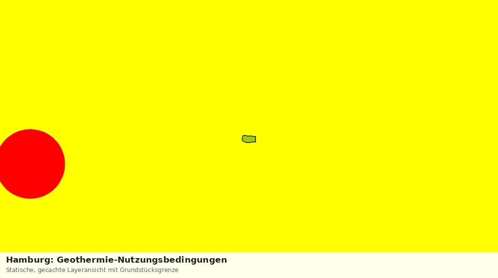 Statische Kartenansicht: Hamburg: Geothermie-Nutzungsbedingungen