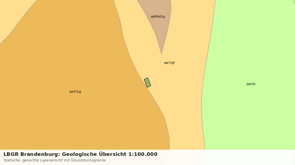 Statische Kartenansicht: LBGR Brandenburg: Geologische Übersicht 1:100.000
