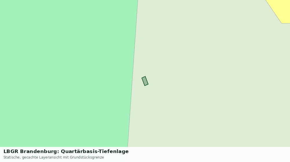 Statische Kartenansicht: LBGR Brandenburg: Quartärbasis-Tiefenlage