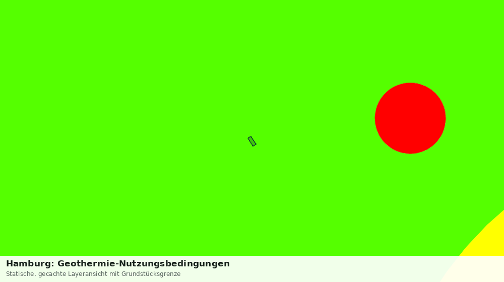 Statische Kartenansicht: Hamburg: Geothermie-Nutzungsbedingungen