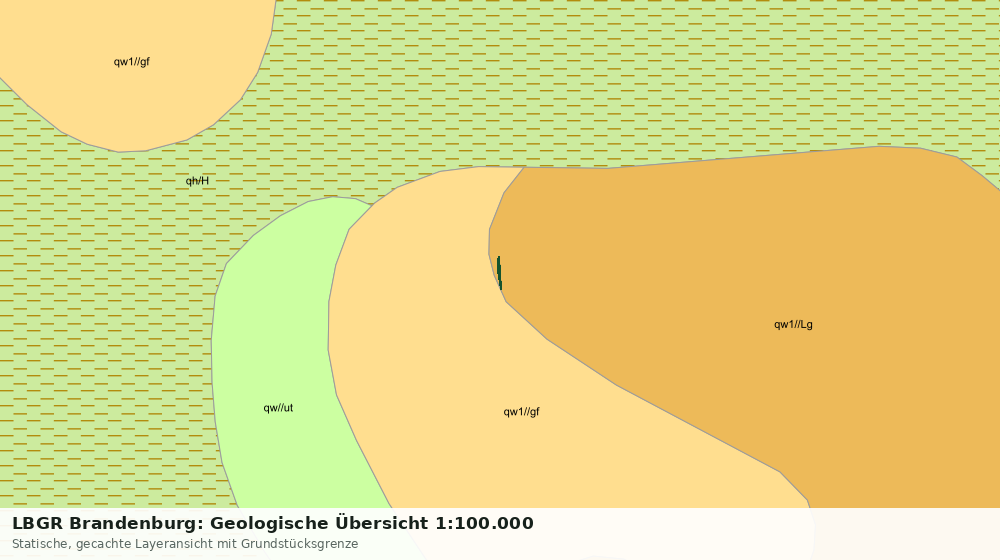 Statische Kartenansicht: LBGR Brandenburg: Geologische Übersicht 1:100.000