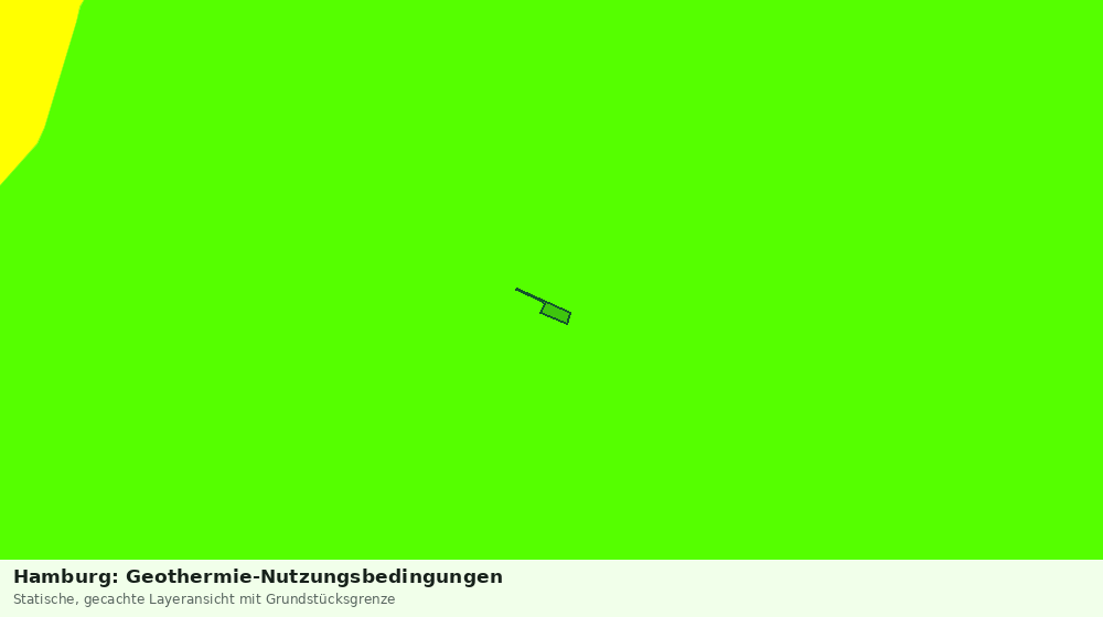 Statische Kartenansicht: Hamburg: Geothermie-Nutzungsbedingungen