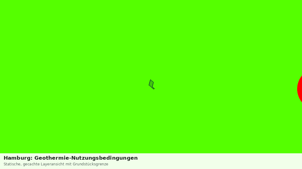 Statische Kartenansicht: Hamburg: Geothermie-Nutzungsbedingungen