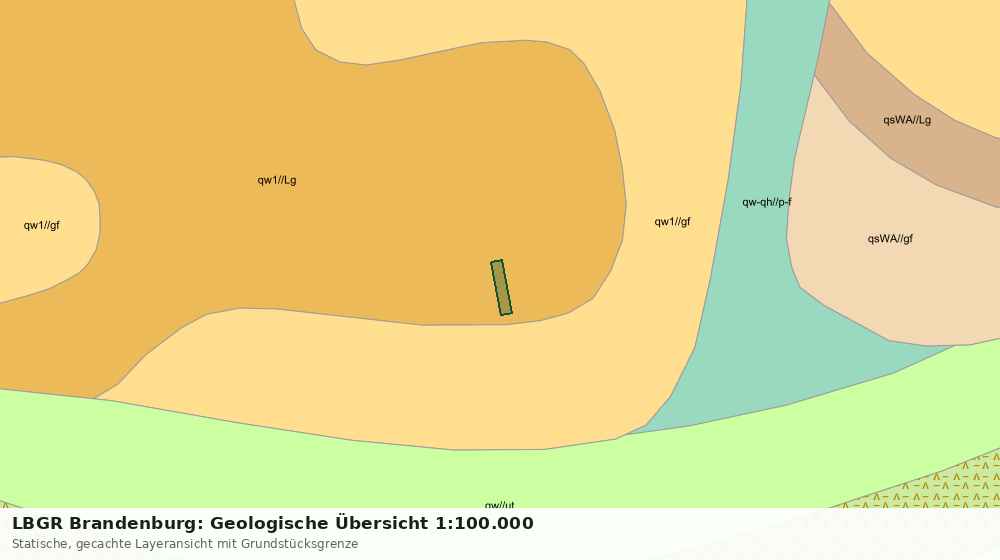 Statische Kartenansicht: LBGR Brandenburg: Geologische Übersicht 1:100.000