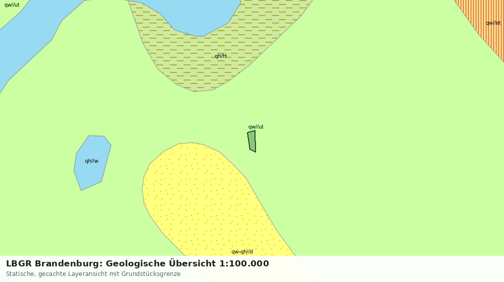Statische Kartenansicht: LBGR Brandenburg: Geologische Übersicht 1:100.000