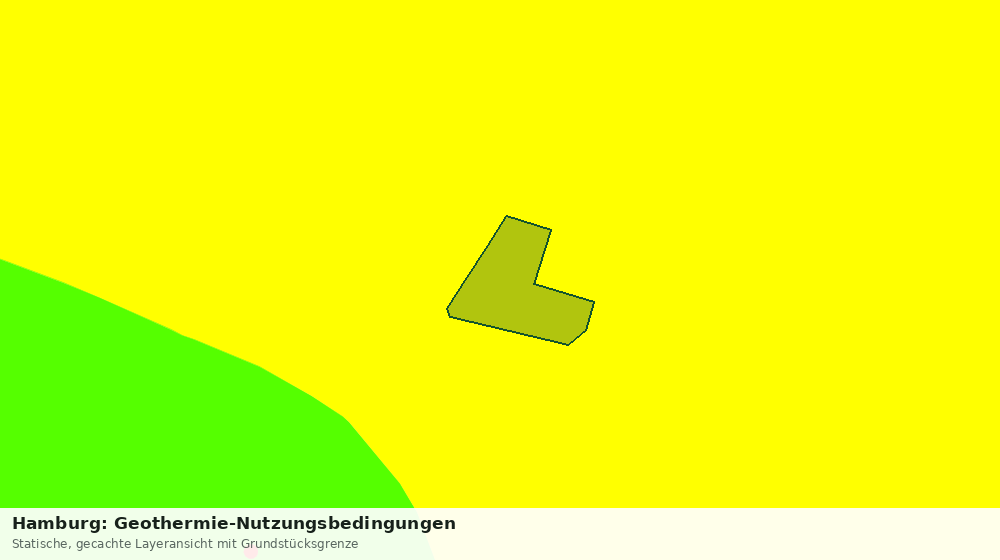 Statische Kartenansicht: Hamburg: Geothermie-Nutzungsbedingungen