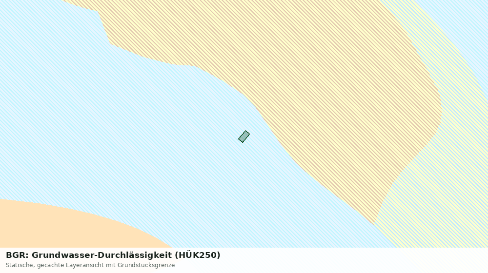 Statische Kartenansicht: BGR: Grundwasser-Durchlässigkeit (HÜK250)