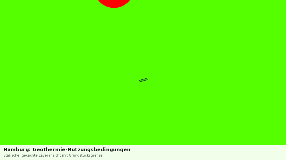 Statische Kartenansicht: Hamburg: Geothermie-Nutzungsbedingungen