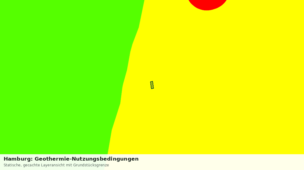 Statische Kartenansicht: Hamburg: Geothermie-Nutzungsbedingungen