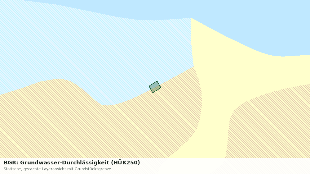 Statische Kartenansicht: BGR: Grundwasser-Durchlässigkeit (HÜK250)