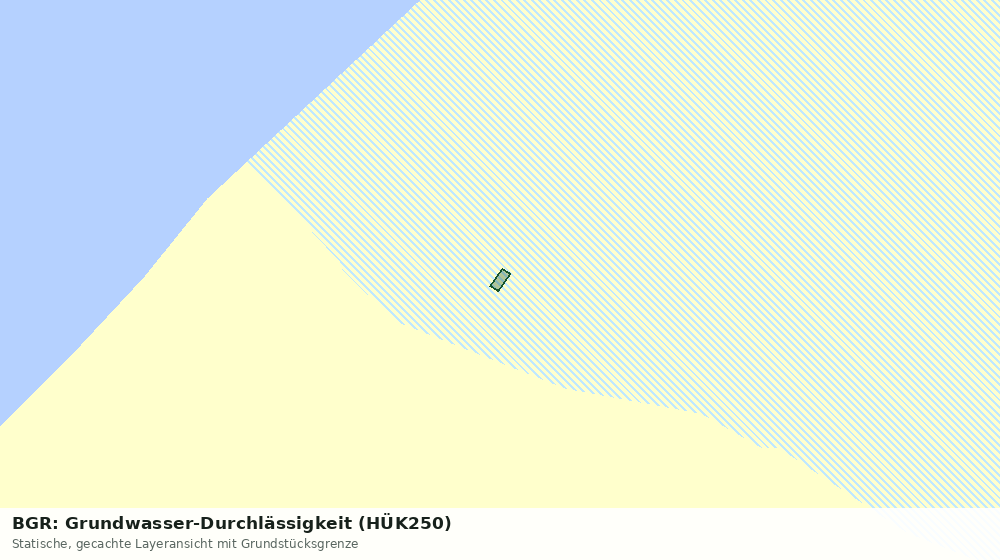 Statische Kartenansicht: BGR: Grundwasser-Durchlässigkeit (HÜK250)