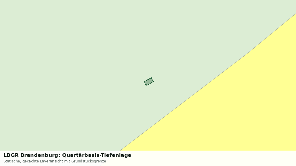 Statische Kartenansicht: LBGR Brandenburg: Quartärbasis-Tiefenlage