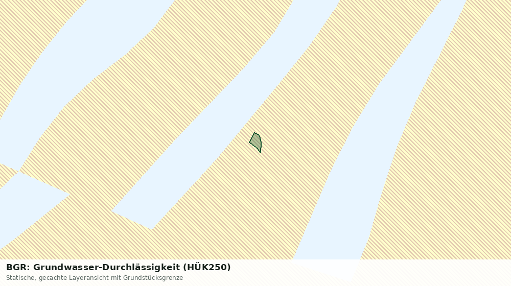 Statische Kartenansicht: BGR: Grundwasser-Durchlässigkeit (HÜK250)