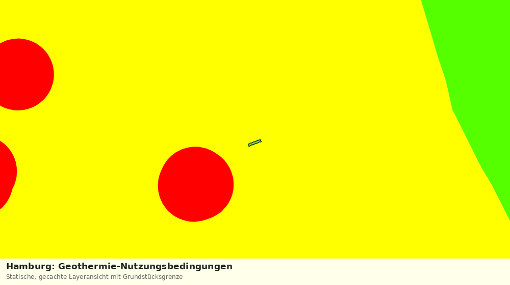 Statische Kartenansicht: Hamburg: Geothermie-Nutzungsbedingungen