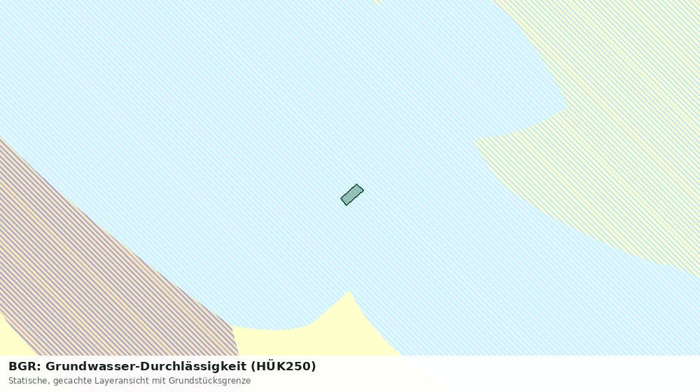 Statische Kartenansicht: BGR: Grundwasser-Durchlässigkeit (HÜK250)