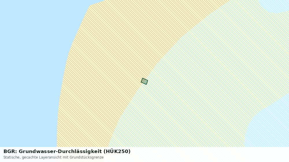Statische Kartenansicht: BGR: Grundwasser-Durchlässigkeit (HÜK250)