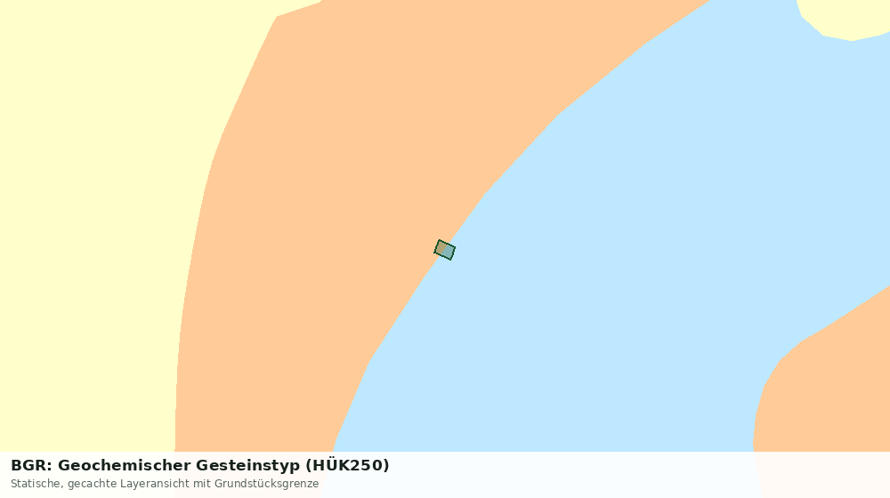 Statische Kartenansicht: BGR: Geochemischer Gesteinstyp (HÜK250)