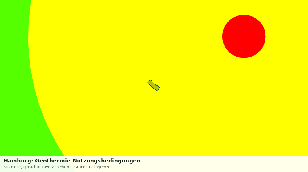 Statische Kartenansicht: Hamburg: Geothermie-Nutzungsbedingungen