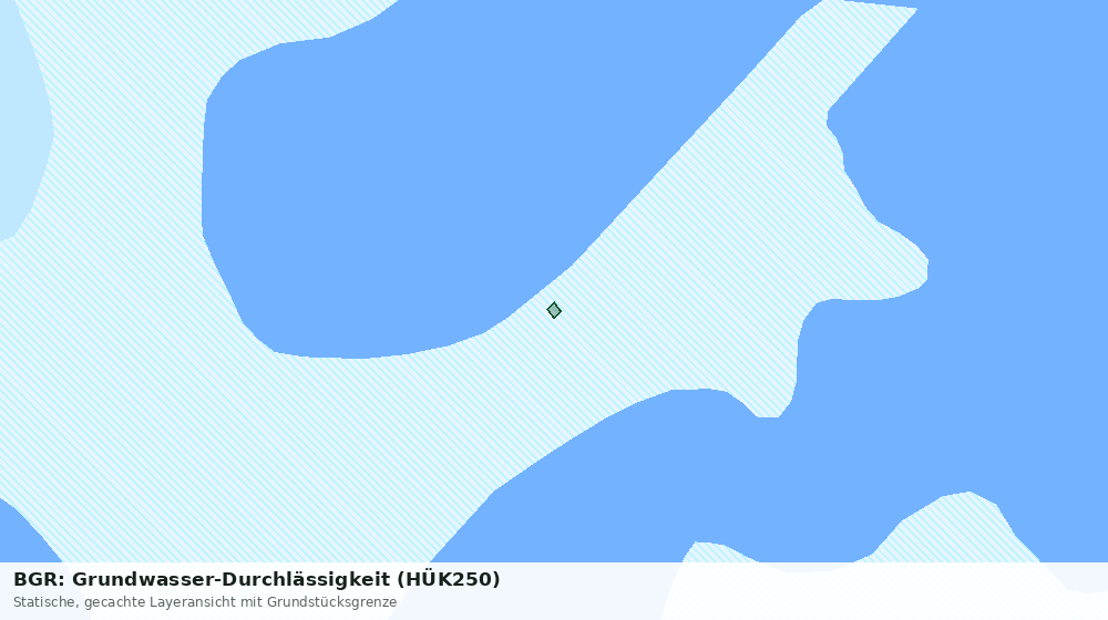 Statische Kartenansicht: BGR: Grundwasser-Durchlässigkeit (HÜK250)