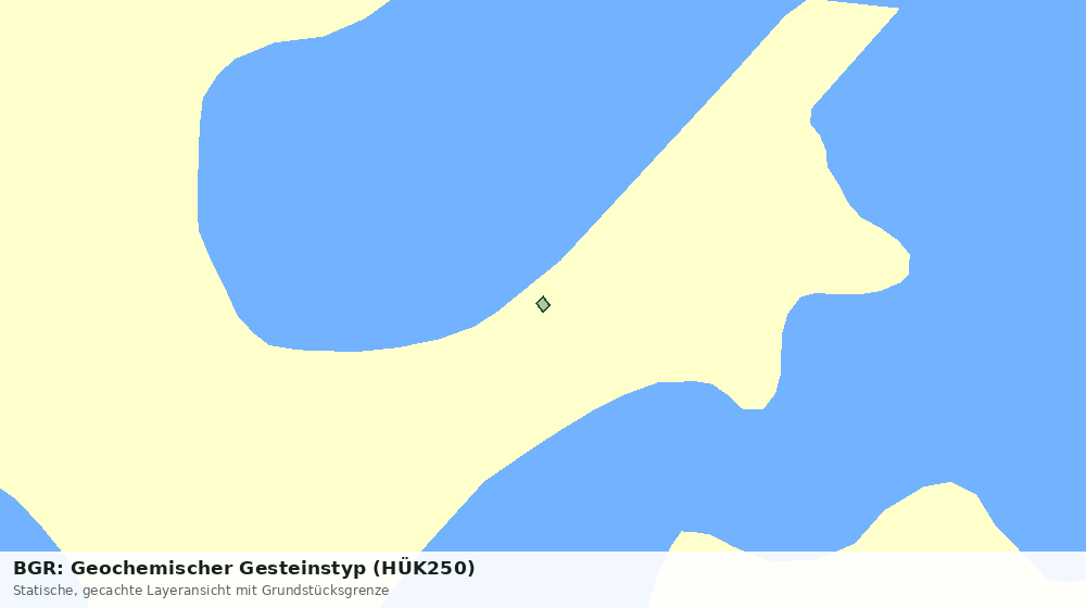 Statische Kartenansicht: BGR: Geochemischer Gesteinstyp (HÜK250)