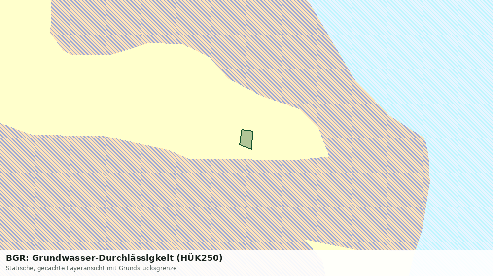 Statische Kartenansicht: BGR: Grundwasser-Durchlässigkeit (HÜK250)