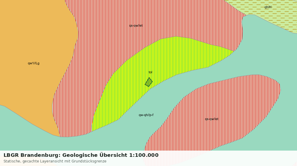 Statische Kartenansicht: LBGR Brandenburg: Geologische Übersicht 1:100.000