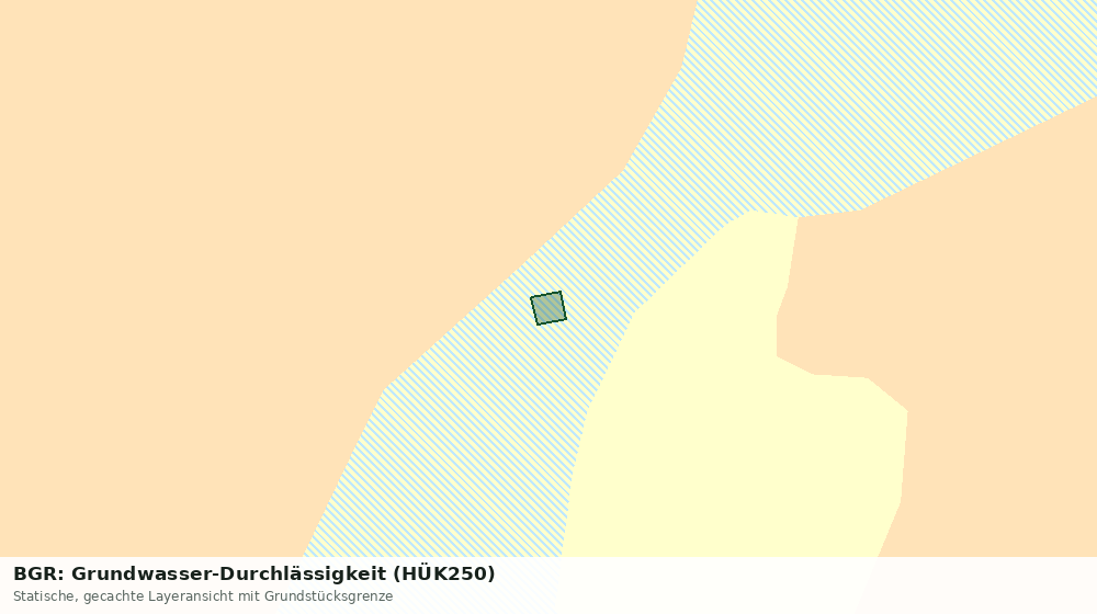 Statische Kartenansicht: BGR: Grundwasser-Durchlässigkeit (HÜK250)