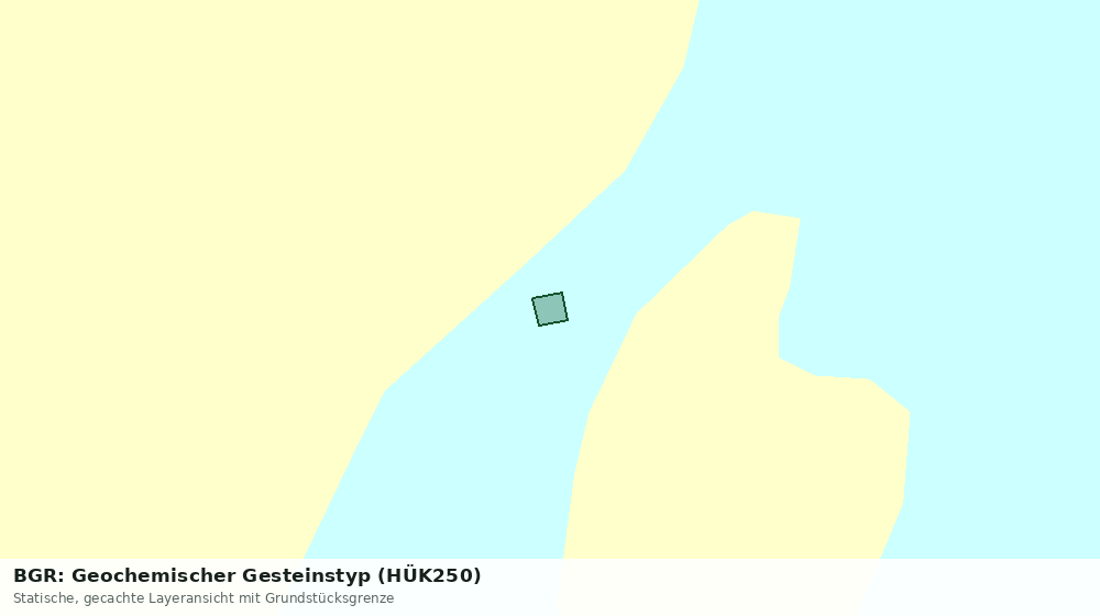 Statische Kartenansicht: BGR: Geochemischer Gesteinstyp (HÜK250)