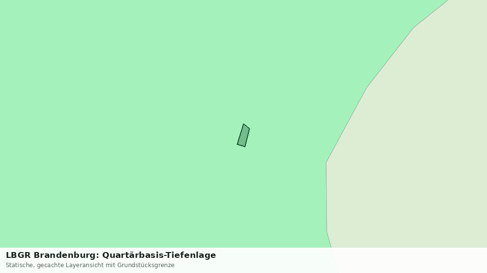 Statische Kartenansicht: LBGR Brandenburg: Quartärbasis-Tiefenlage
