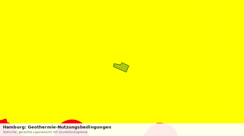 Statische Kartenansicht: Hamburg: Geothermie-Nutzungsbedingungen