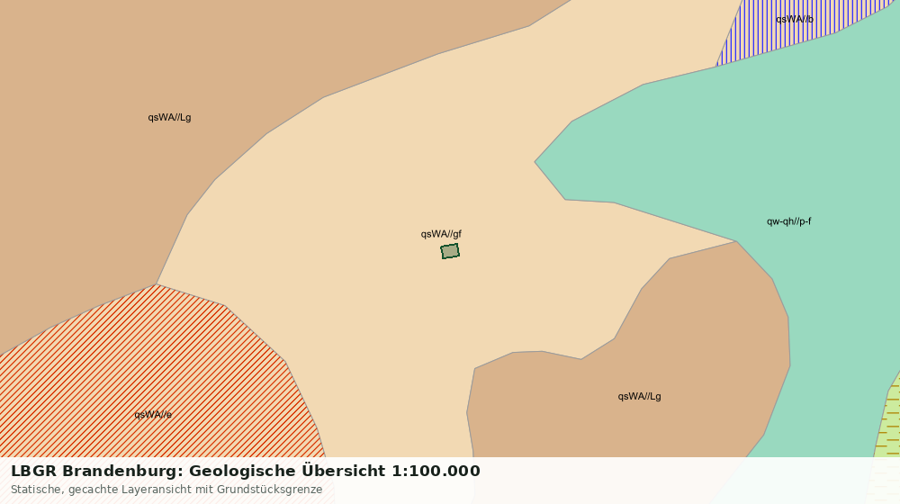 Statische Kartenansicht: LBGR Brandenburg: Geologische Übersicht 1:100.000