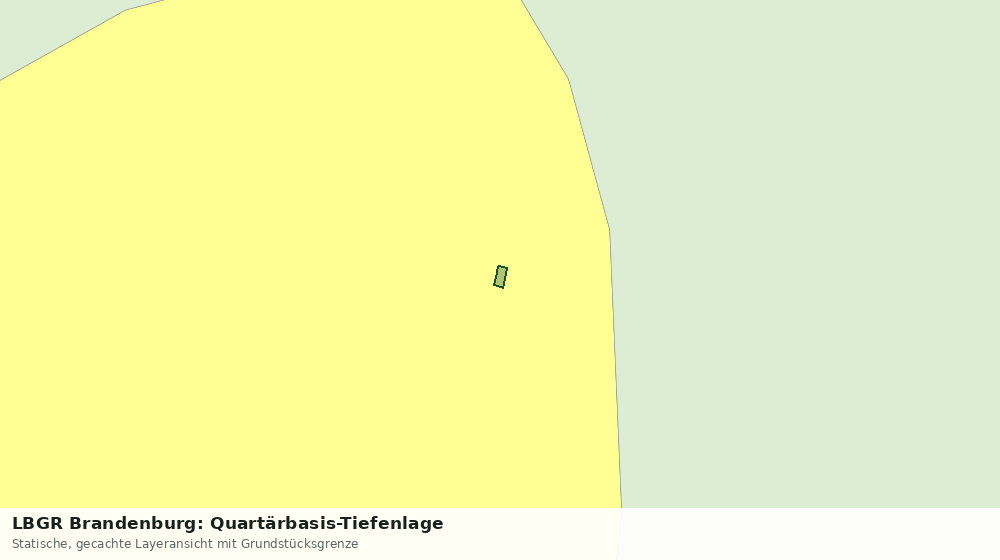 Statische Kartenansicht: LBGR Brandenburg: Quartärbasis-Tiefenlage