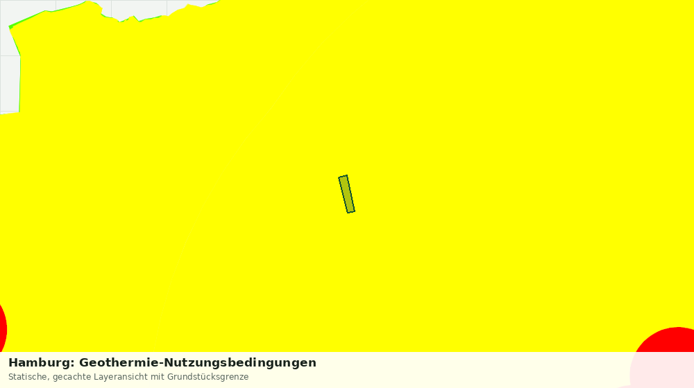 Statische Kartenansicht: Hamburg: Geothermie-Nutzungsbedingungen