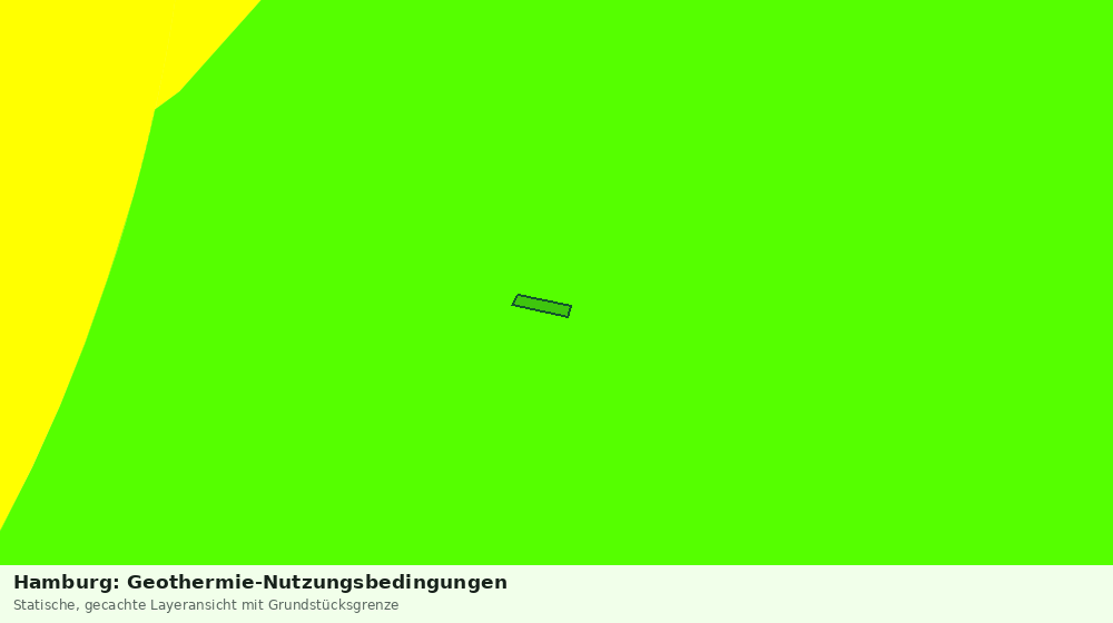 Statische Kartenansicht: Hamburg: Geothermie-Nutzungsbedingungen