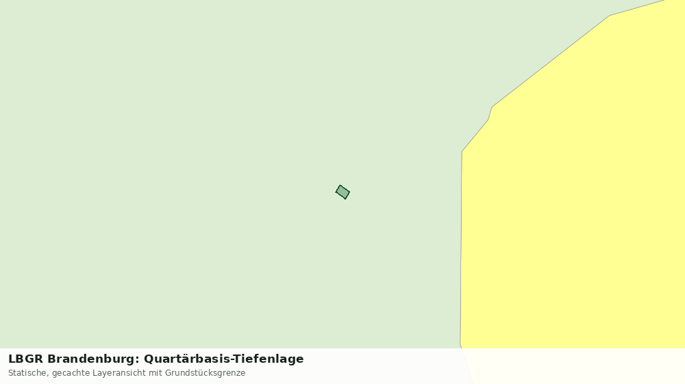 Statische Kartenansicht: LBGR Brandenburg: Quartärbasis-Tiefenlage