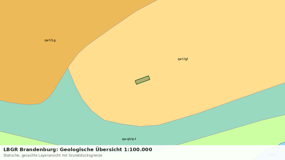 Statische Kartenansicht: LBGR Brandenburg: Geologische Übersicht 1:100.000
