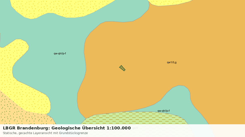 Statische Kartenansicht: LBGR Brandenburg: Geologische Übersicht 1:100.000