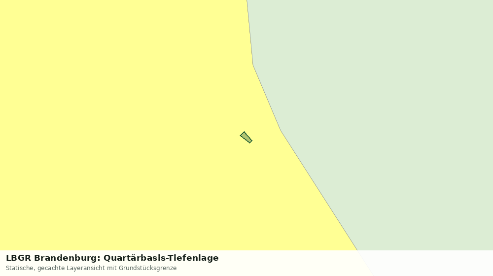 Statische Kartenansicht: LBGR Brandenburg: Quartärbasis-Tiefenlage