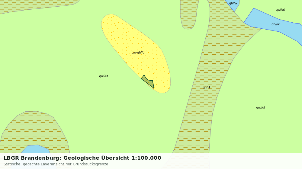 Statische Kartenansicht: LBGR Brandenburg: Geologische Übersicht 1:100.000