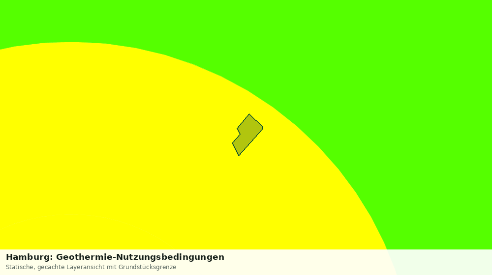 Statische Kartenansicht: Hamburg: Geothermie-Nutzungsbedingungen