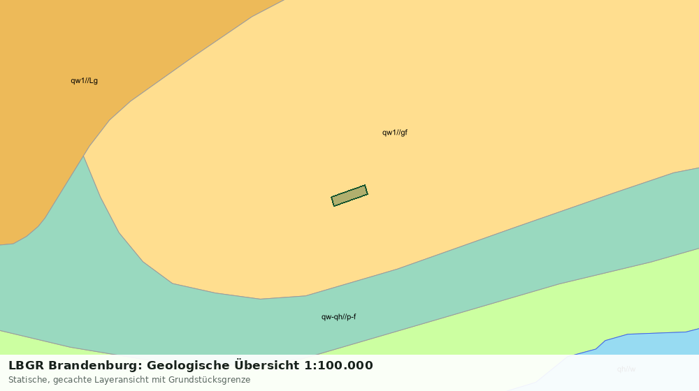 Statische Kartenansicht: LBGR Brandenburg: Geologische Übersicht 1:100.000