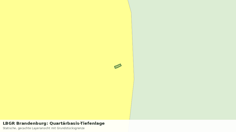 Statische Kartenansicht: LBGR Brandenburg: Quartärbasis-Tiefenlage