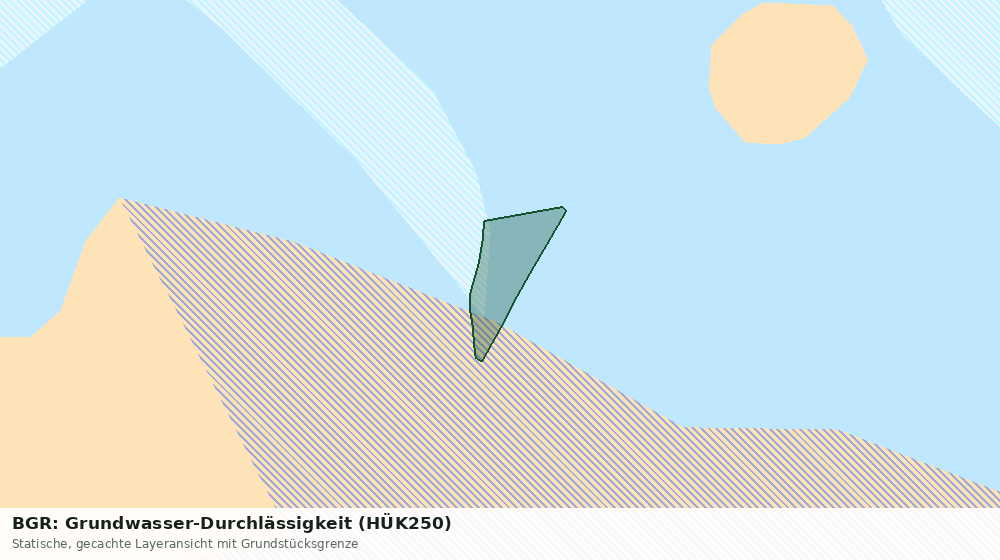 Statische Kartenansicht: BGR: Grundwasser-Durchlässigkeit (HÜK250)
