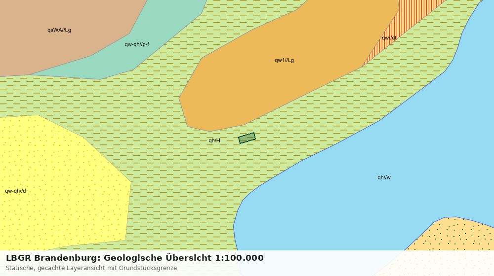 Statische Kartenansicht: LBGR Brandenburg: Geologische Übersicht 1:100.000