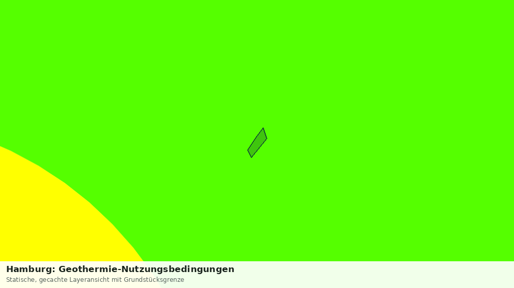 Statische Kartenansicht: Hamburg: Geothermie-Nutzungsbedingungen