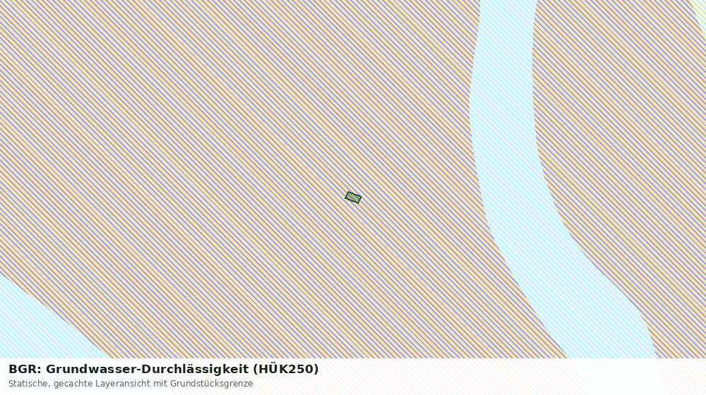 Statische Kartenansicht: BGR: Grundwasser-Durchlässigkeit (HÜK250)
