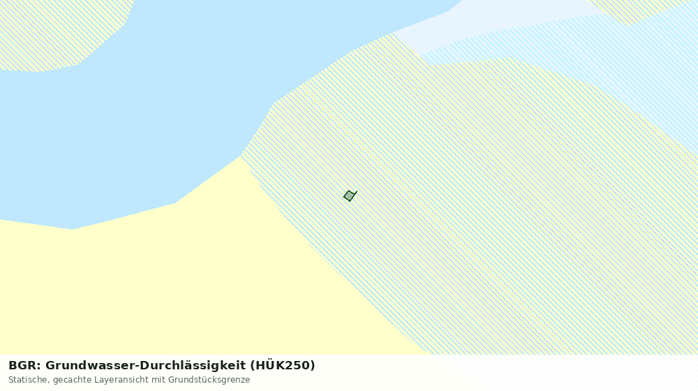 Statische Kartenansicht: BGR: Grundwasser-Durchlässigkeit (HÜK250)