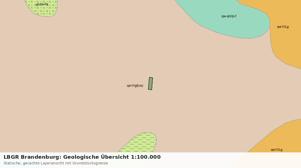 Statische Kartenansicht: LBGR Brandenburg: Geologische Übersicht 1:100.000