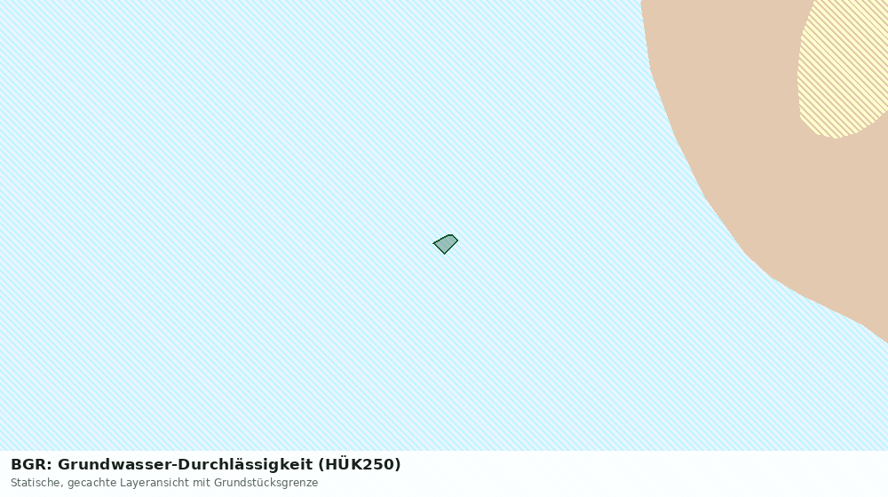 Statische Kartenansicht: BGR: Grundwasser-Durchlässigkeit (HÜK250)